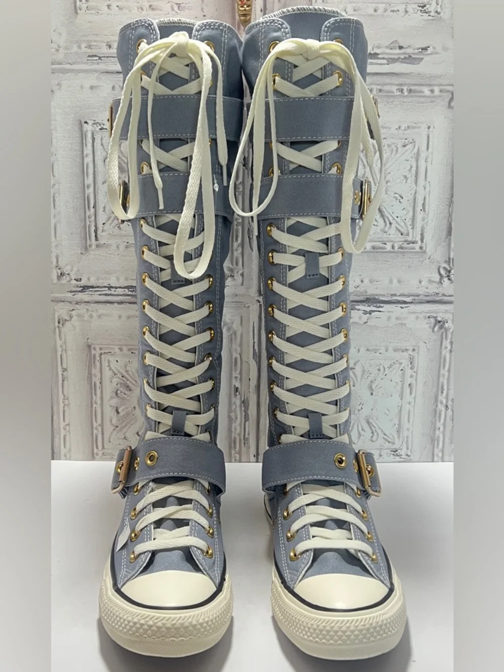 🆕 Converse Chuck Taylor XXHi Buckle Hi Top Shoes Women 7.5 Men 5.5
Blue|White - Picture 6 of 17